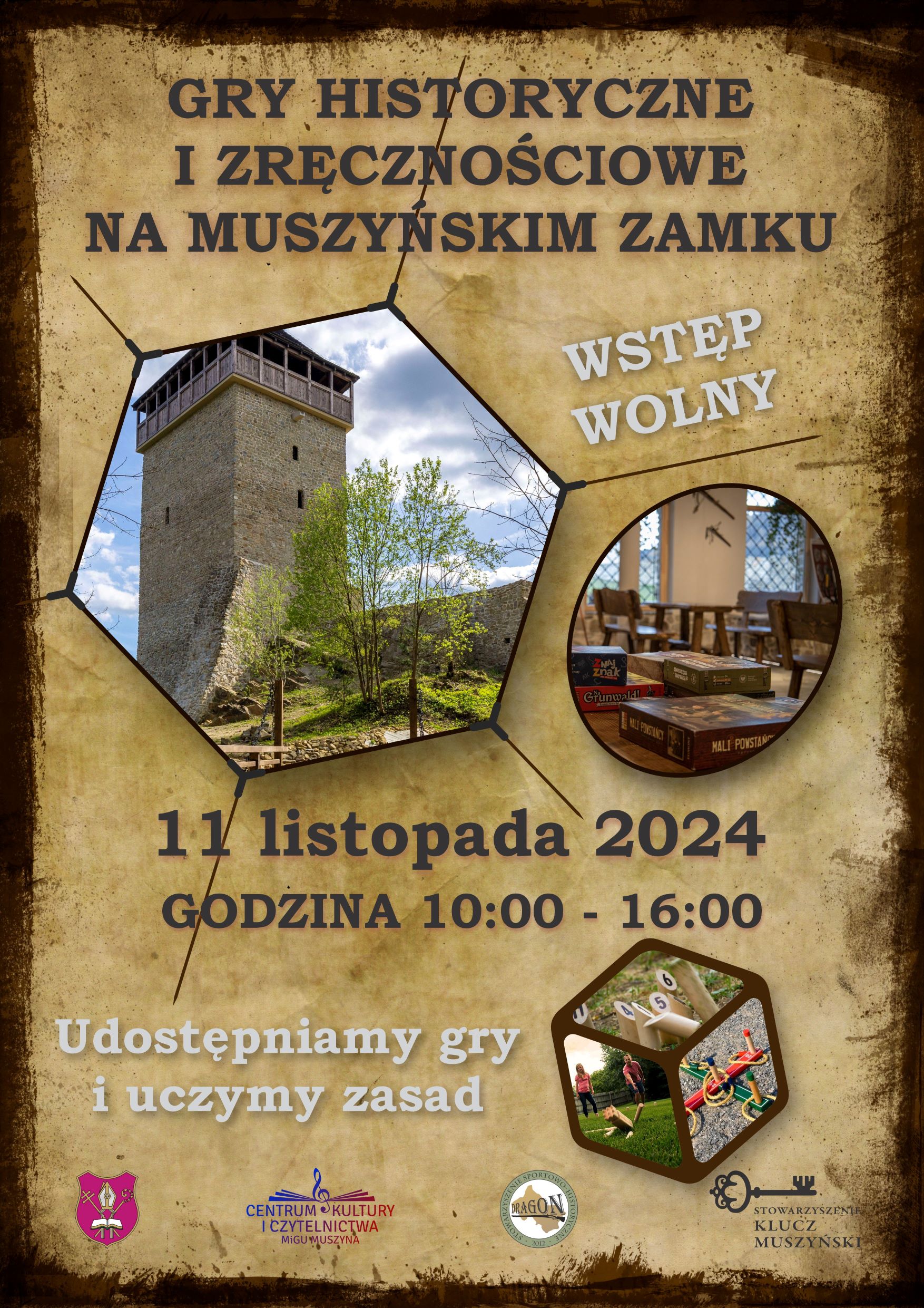 Gry historyczne i zręcznościowe na muszyńskim Zamku