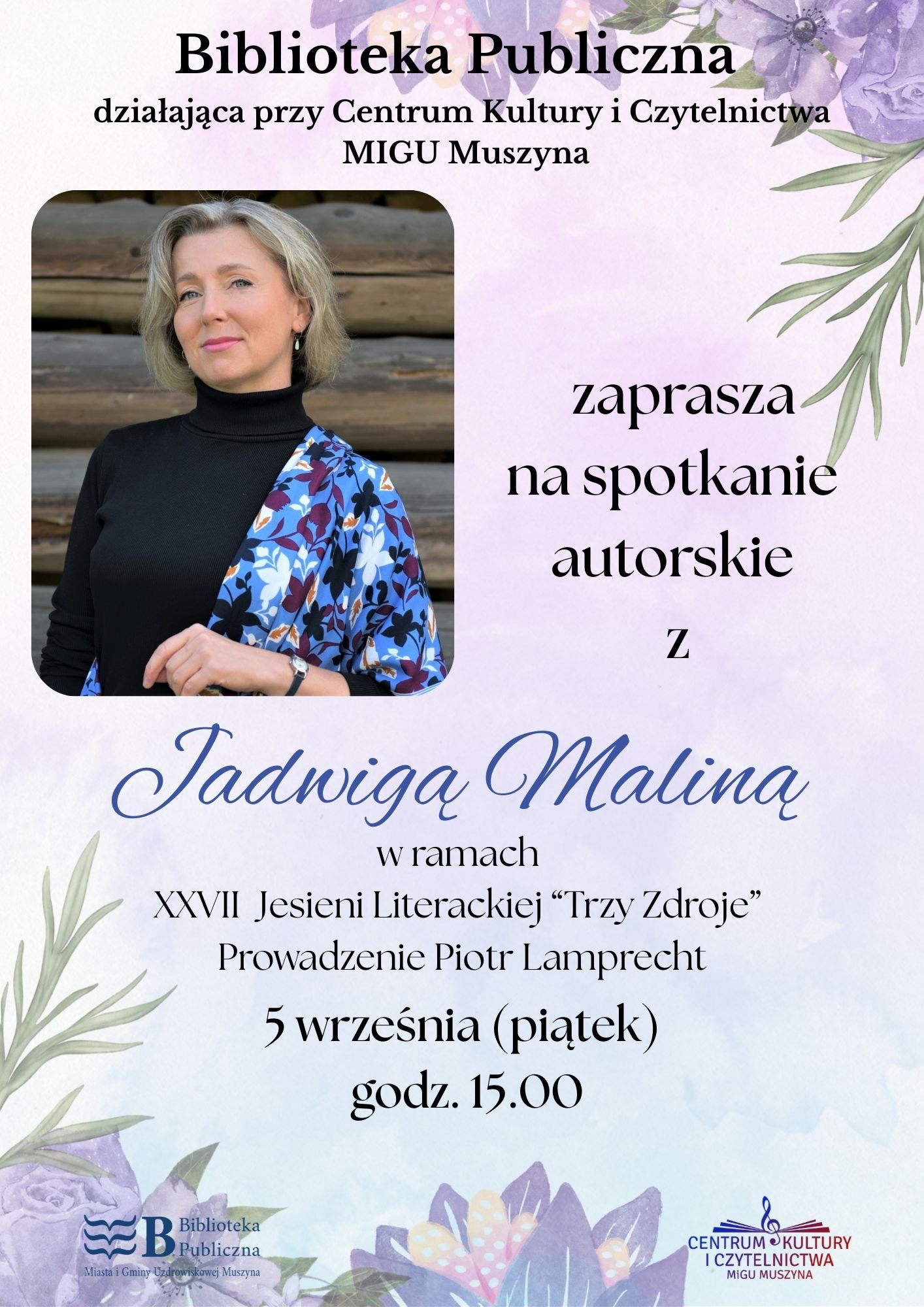 Spotkanie autorskie z Jadwigą Maliną