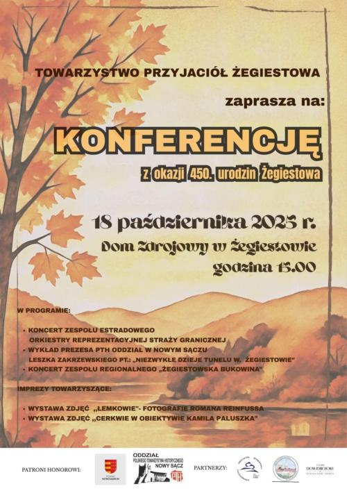 Konferencja z okazji 450. lecia urodzin Żegiestowa