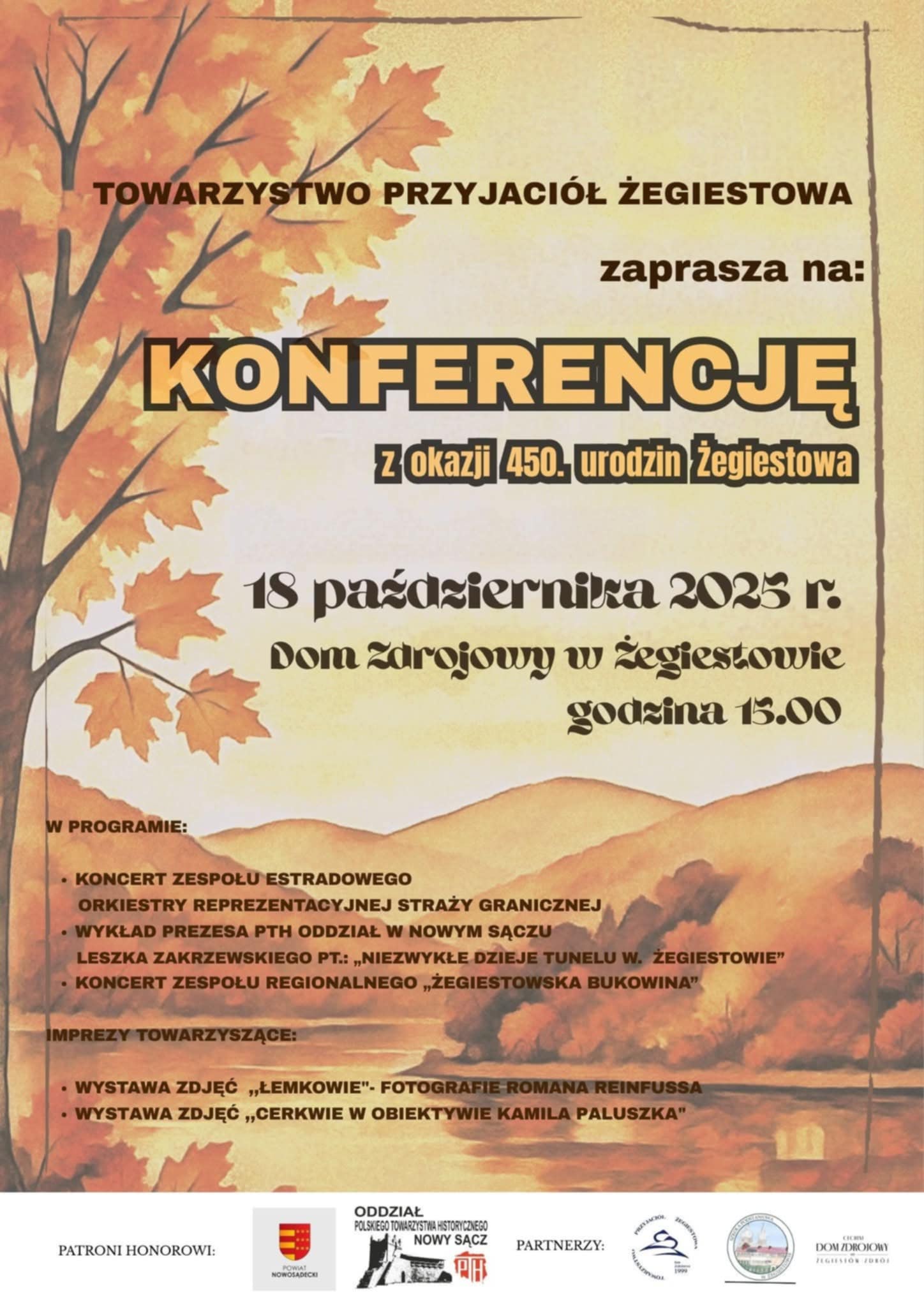 Konferencja z okazji 450. lecia urodzin Żegiestowa