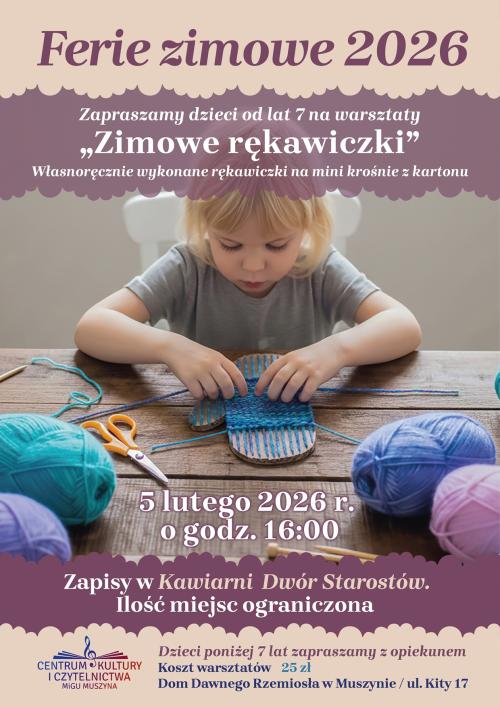 Warsztaty - zimowe rękawiczki