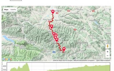 Karpacki Szlak Rowerowy - odcinek Żegiestów - Nowy Sącz