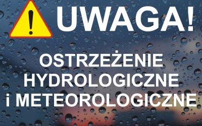Ostrzeżenie hydrologiczne i meteorologiczne - 08.-10.07.2025 r.