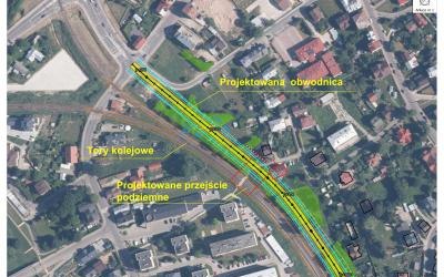 Przebieg projektowanego II etapu obwodnicy Muszyny